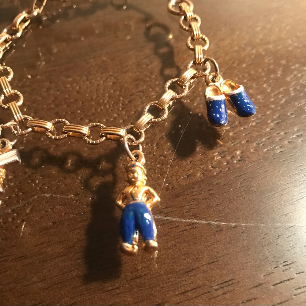 Bracelet Dutch Charms Souvenir Vtg Charm Bracelet - Picture 4 of 7